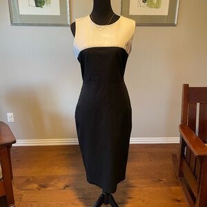 Banana Republic black/white dress, size 12